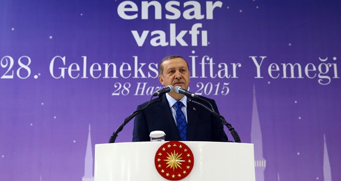 Cumhurbaşkanı Recep Tayyip Erdoğan, Ensar Vakfı'nın 28.Geleneksel İftar Programına katıldı
