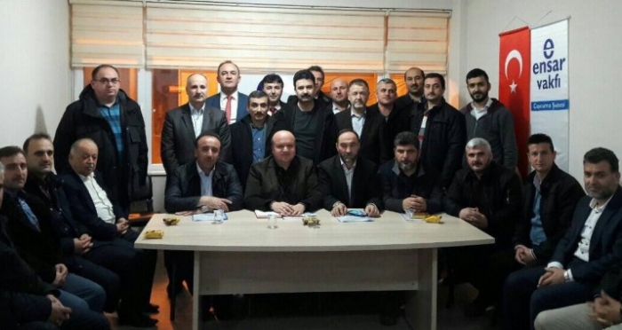 Ensar Vakfı Çaycuma Şubesi'nde Hak ve Adalet Platformu Suriye için toplandı