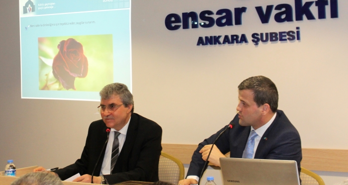 Ahmet Yesevi Üniversitesi Başkanı Prof. Dr. Musa Yıldız Ankara'da Ensar Buluşmaları'nın konuğu oldu