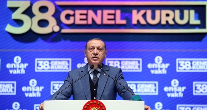 Cumhurbaşkanı Recep Tayyip Erdoğan Ensar Vakfı'nın 38. Genel Kurulu'nda