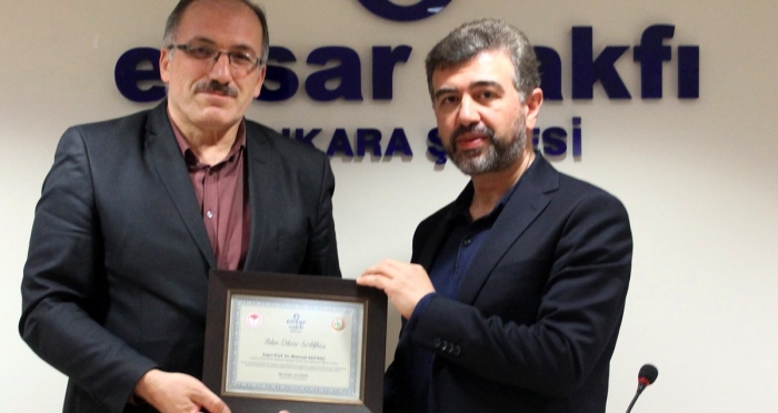 Mehmet Ali KOÇ, Ensar Vakfı Ankara Şubesi'ndeydi