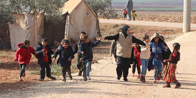 "Yetim Çocuklar Üşümesin" Projesi ile Suriye İdlib Bölgesindeydik