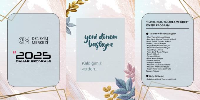 Deneyim Merkezi'nde Yeni Dönem Başlıyor