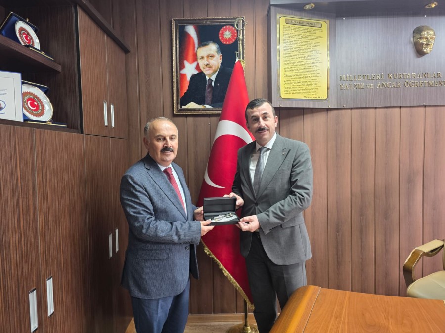 Ensar Vakfı Heyetinden İl Milli Eğitim Müdürü Açıkgöz'e Ziyaret
