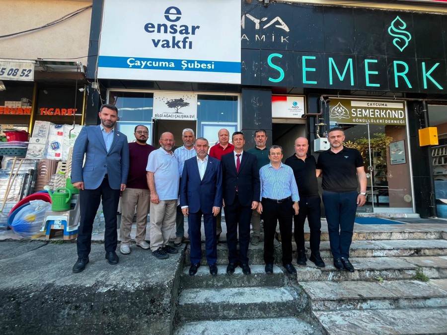 Cumhurbaşkanı Başdanışmanı İsrafil Kışla'dan Ensar Vakfı Çaycuma Şubesi'ne Ziyaret