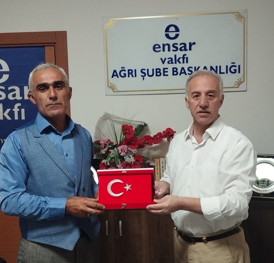Taşlıçay Güvenlik Korucuları Derneği'nden Ensar Vakfı'na Ziyaret