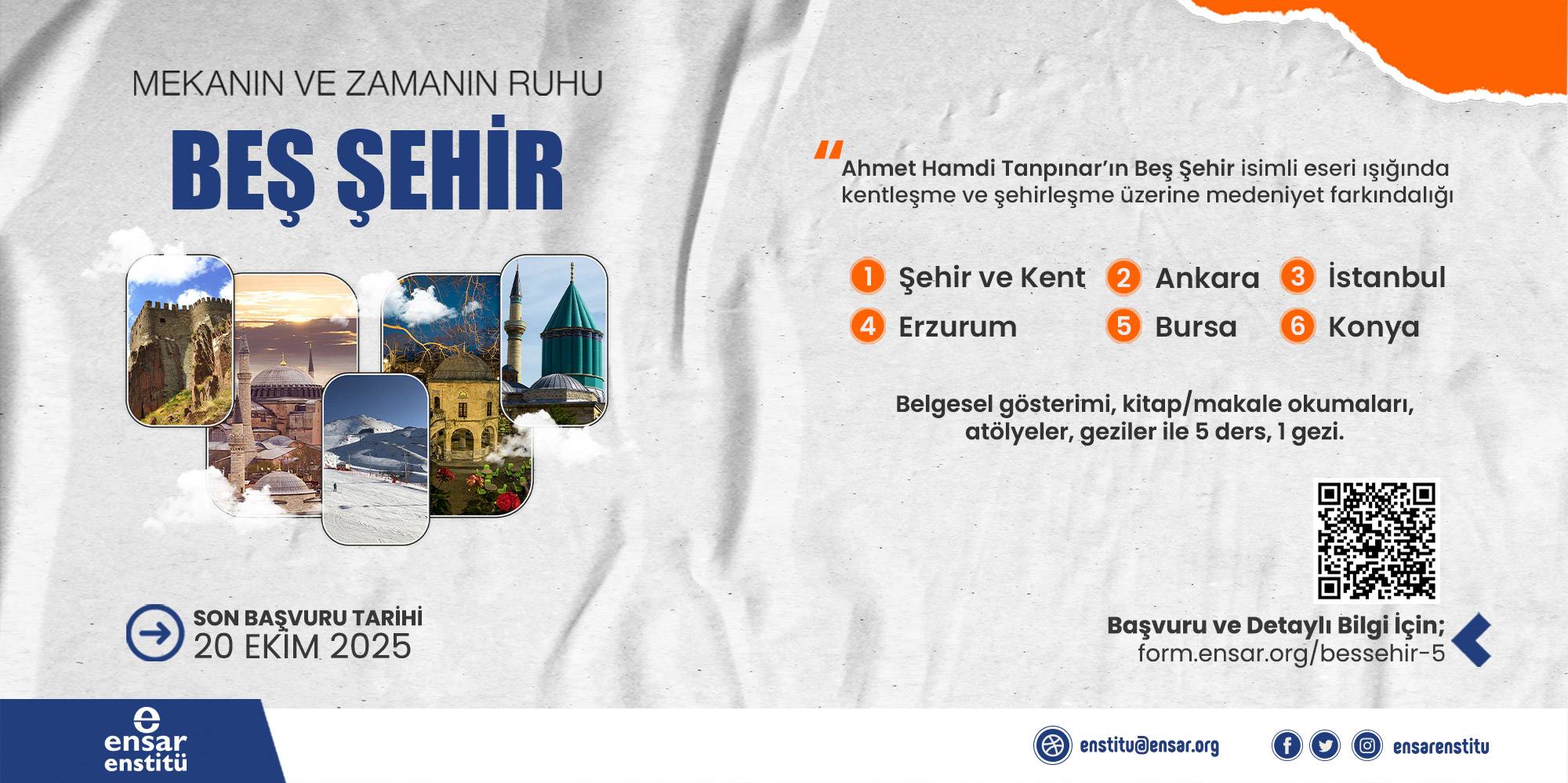 Mekân ve Zamanın Ruhu: Beş Şehir Atölyesi