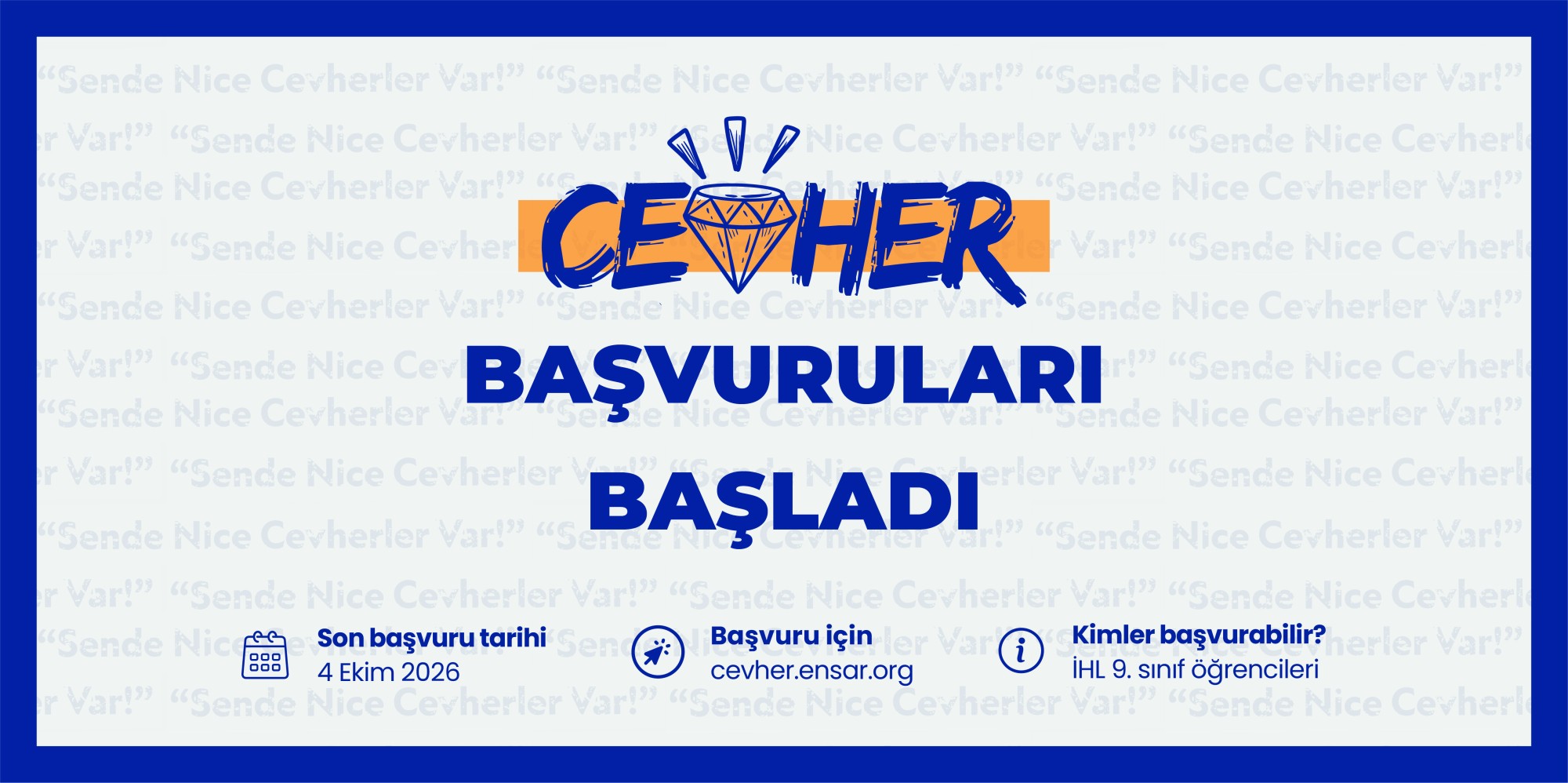 CEVHER Projesi Başvuruları Başladı